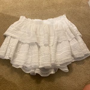 Aerie white ruffle skirt!!